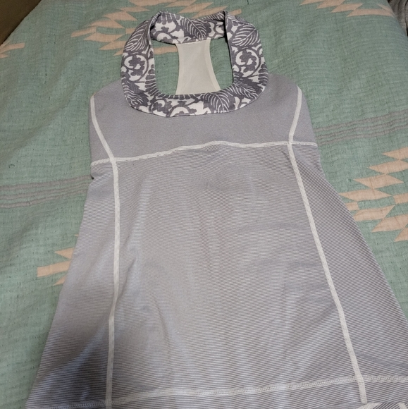 lululemon athletica Tops - Lululemon Grey/Floral Tank top